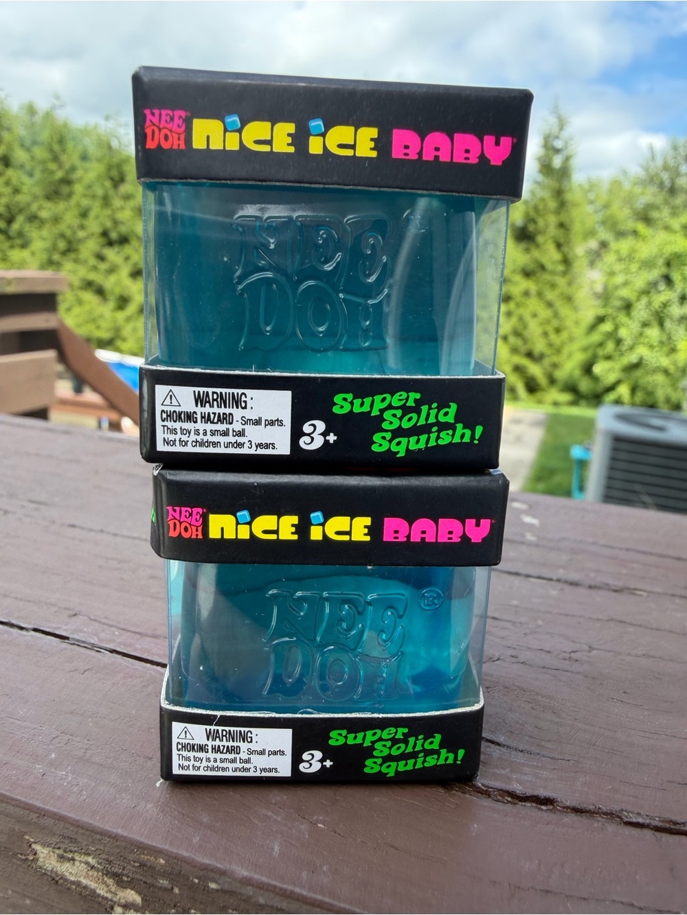 NeeDoh Nice Ice Baby Super Solid Squish-Set of 2